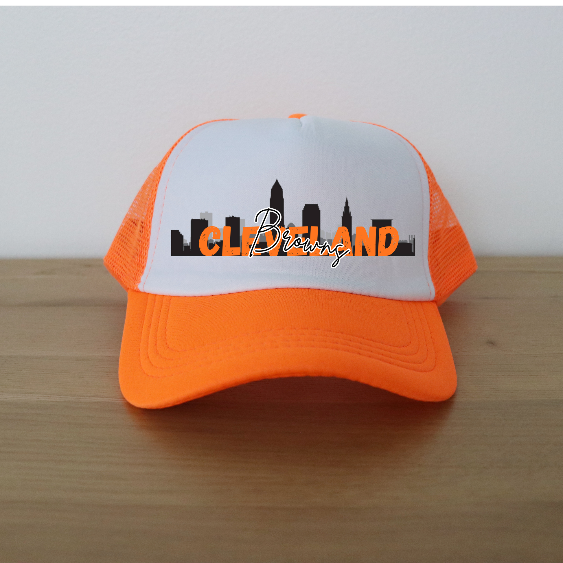 🏈 Cleveland Browns Skyline Trucker Hat Kendra's Self-Made Originations