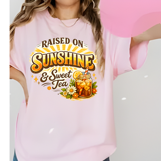 Raised on Sunshine and Sweet Tea Graphic Tee Kendra's Self-Made Originations