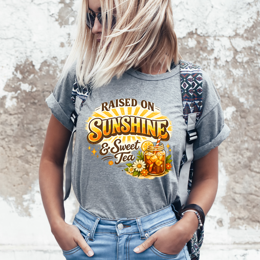 Raised on Sunshine and Sweet Tea Graphic Tee Kendra's Self-Made Originations