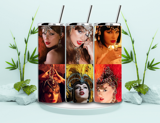 💃 Showgirl Era Collage Tumbler Kendra's Self-Made Originations