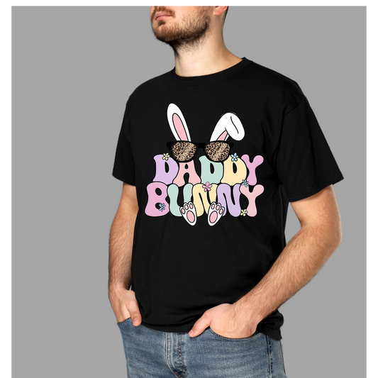 “Daddy Bunny” Easter Graphic Tee – Funny Bunny Sunglasses Shirt Kendra's Self-Made Originations