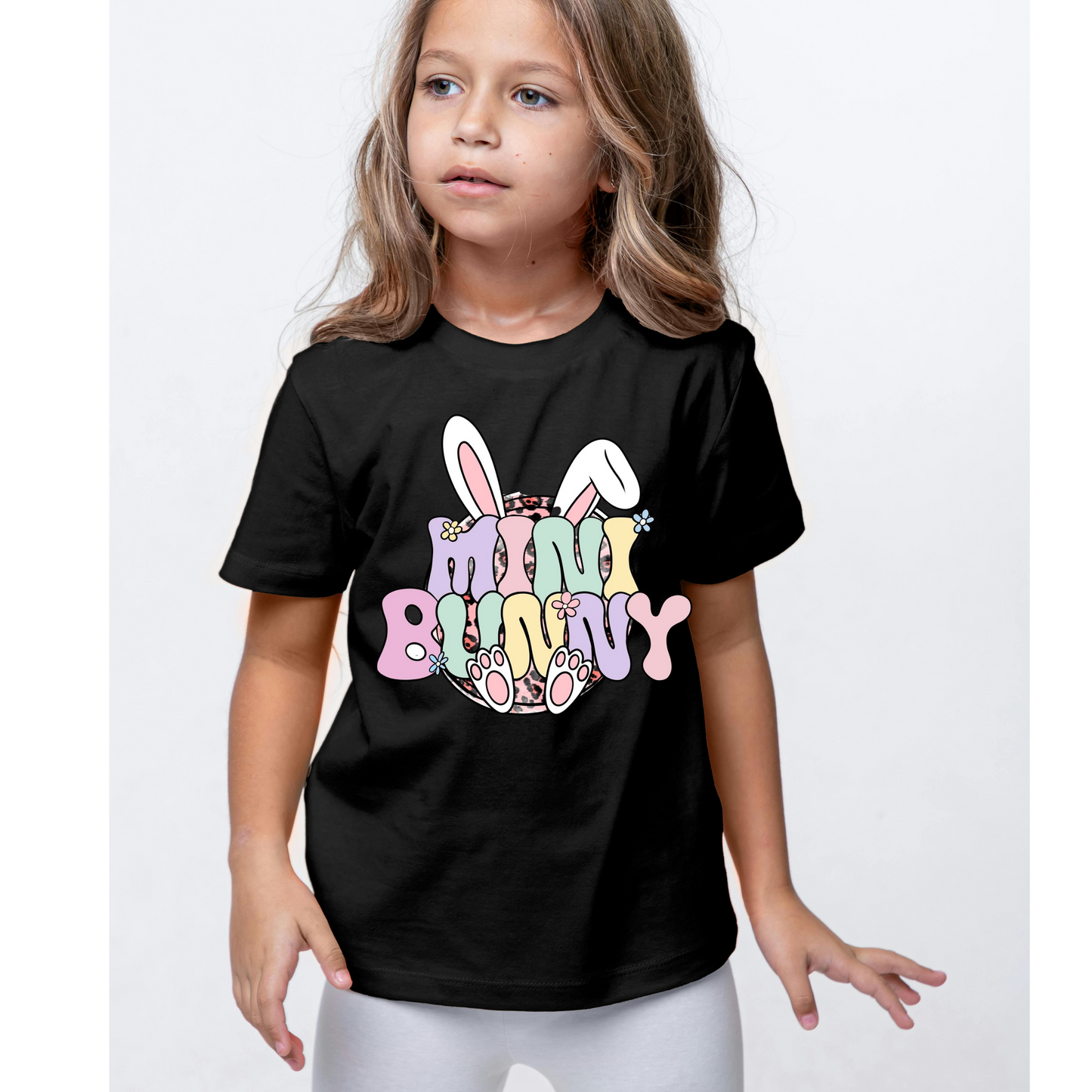 “Mini Bunny” Easter Graphic Tee – Cute Kids Bunny Shirt Kendra's Self-Made Originations