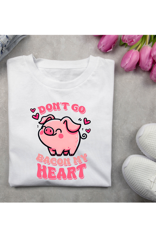 🐷💖 “Don’t Go Bacon My Heart” Valentine Shirt 💖🥓 Kendra's Self-Made Originations