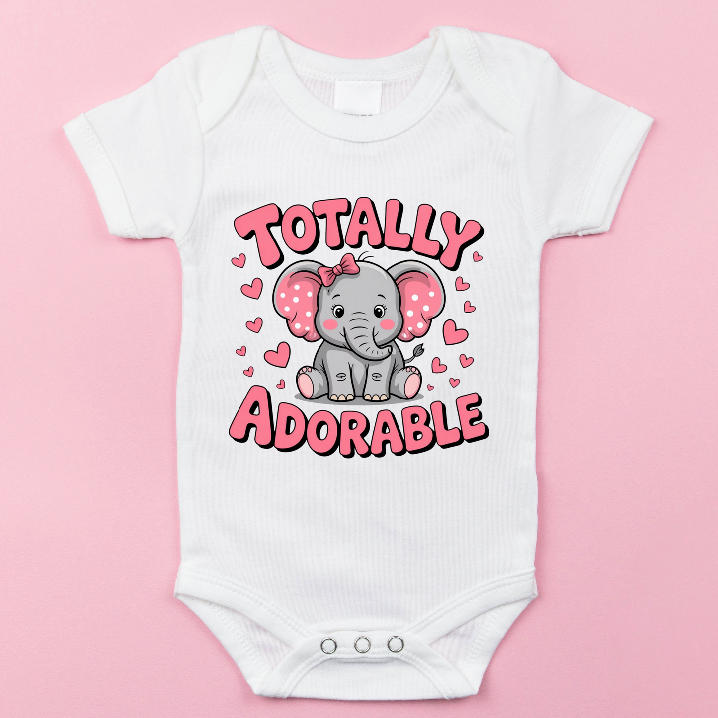 🐘 “Totally Adorable” Baby Onesie Kendra's Self-Made Originations