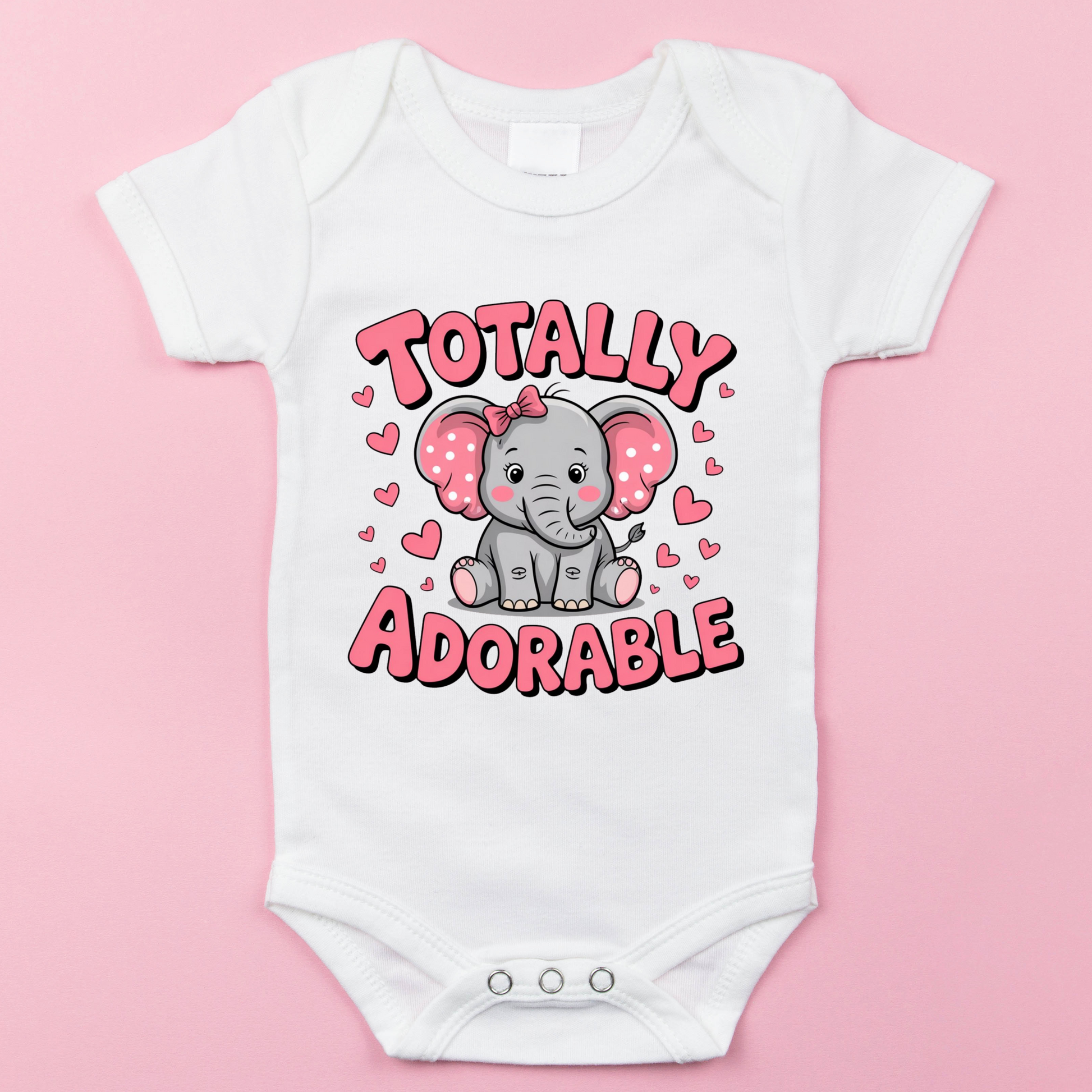 🐘 “Totally Adorable” Baby Onesie Kendra's Self-Made Originations