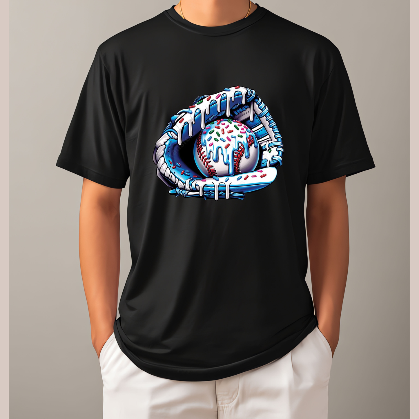 Drippy Baseball Glove Graphic Tee – Sweet & Sporty Style Kendra's Self-Made Originations