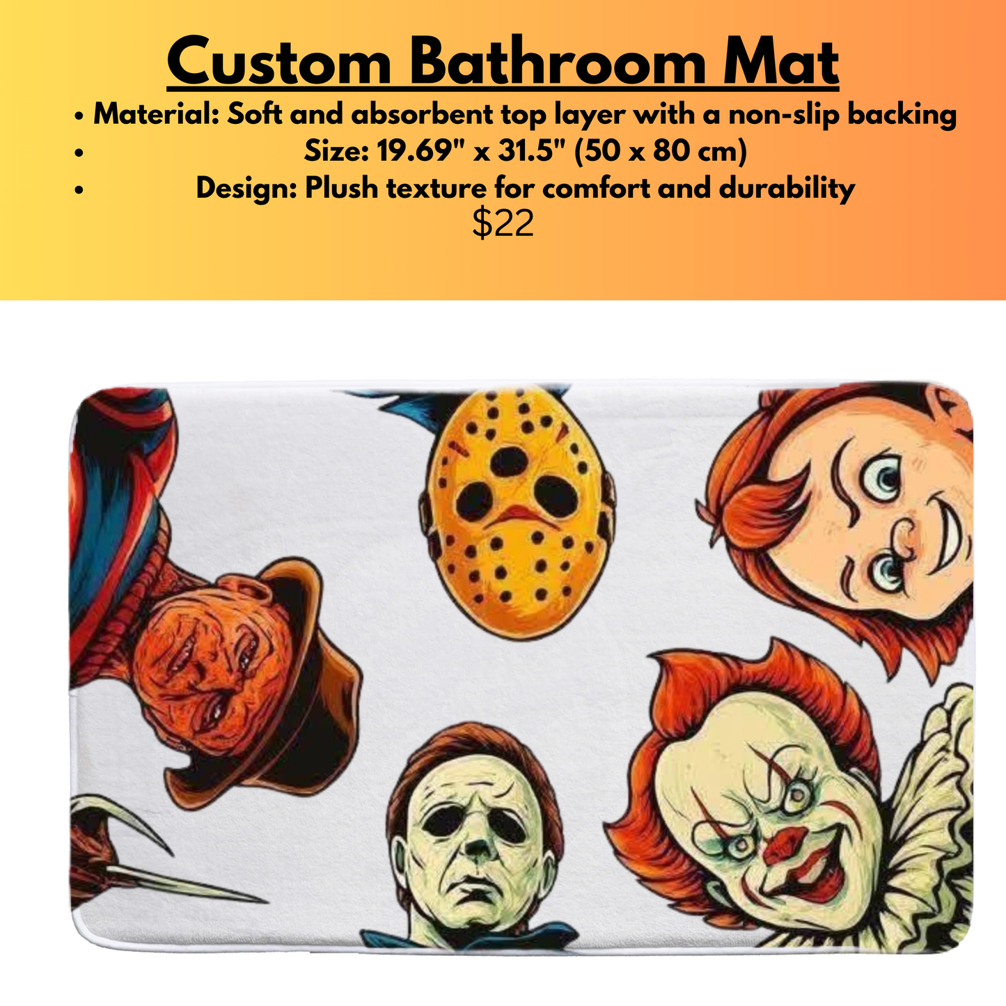 Bathroom Mats - choose a design I Have! Kendra's Self-Made Originations
