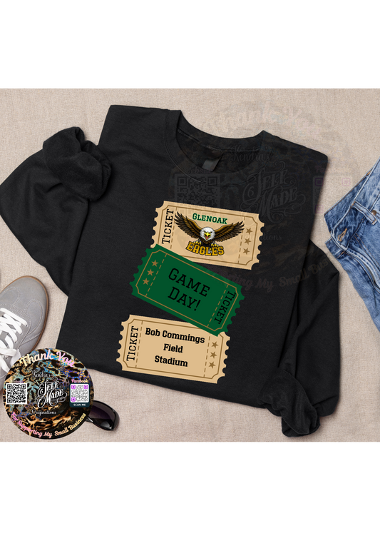 GlenOak Eagles Game Day Shirt & Sweatshirt | Plain Local School Spirit Kendra's Self-Made Originations
