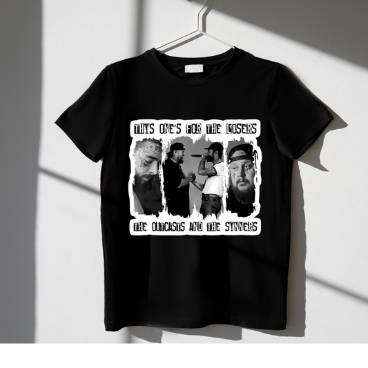 “This One’s for the Losers – Outcasts & Sinners Graphic Tee” Kendra's Self-Made Originations