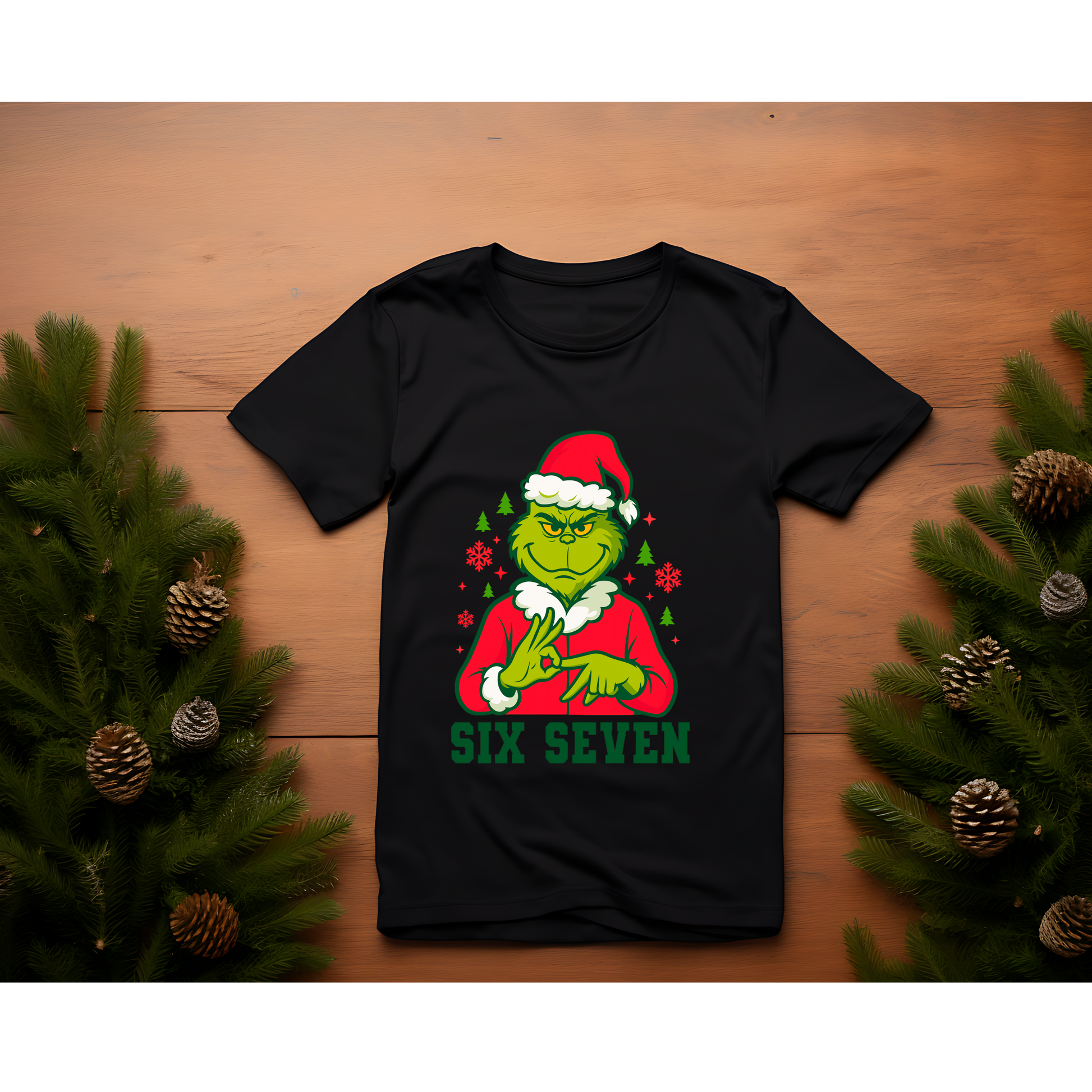 💚 Six Seven Christmas Crewneck – Grinch Holiday Edition Kendra's Self-Made Originations