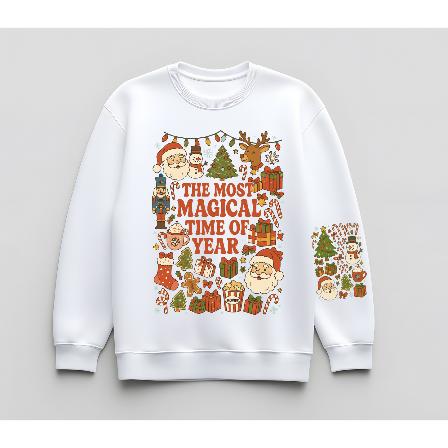 🎅 The Most Magical Time of the Year Retro Christmas Crewneck Kendra's Self-Made Originations