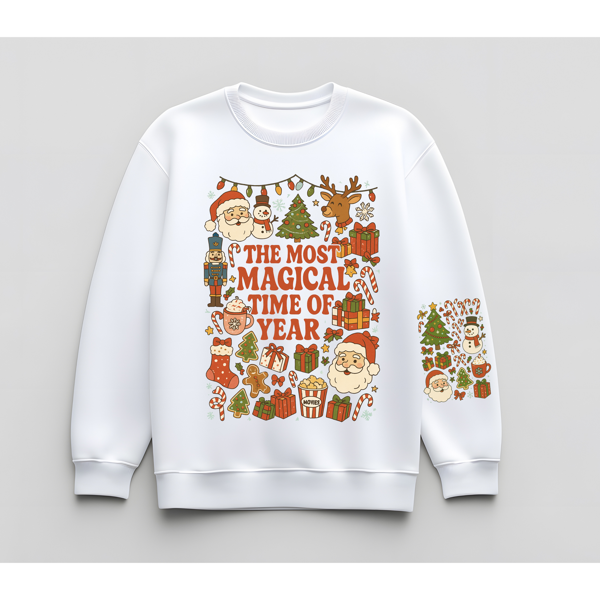 🎅 The Most Magical Time of the Year Retro Christmas Crewneck Kendra's Self-Made Originations