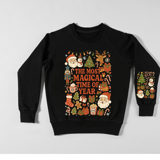 🎅 The Most Magical Time of the Year Retro Christmas Crewneck Kendra's Self-Made Originations