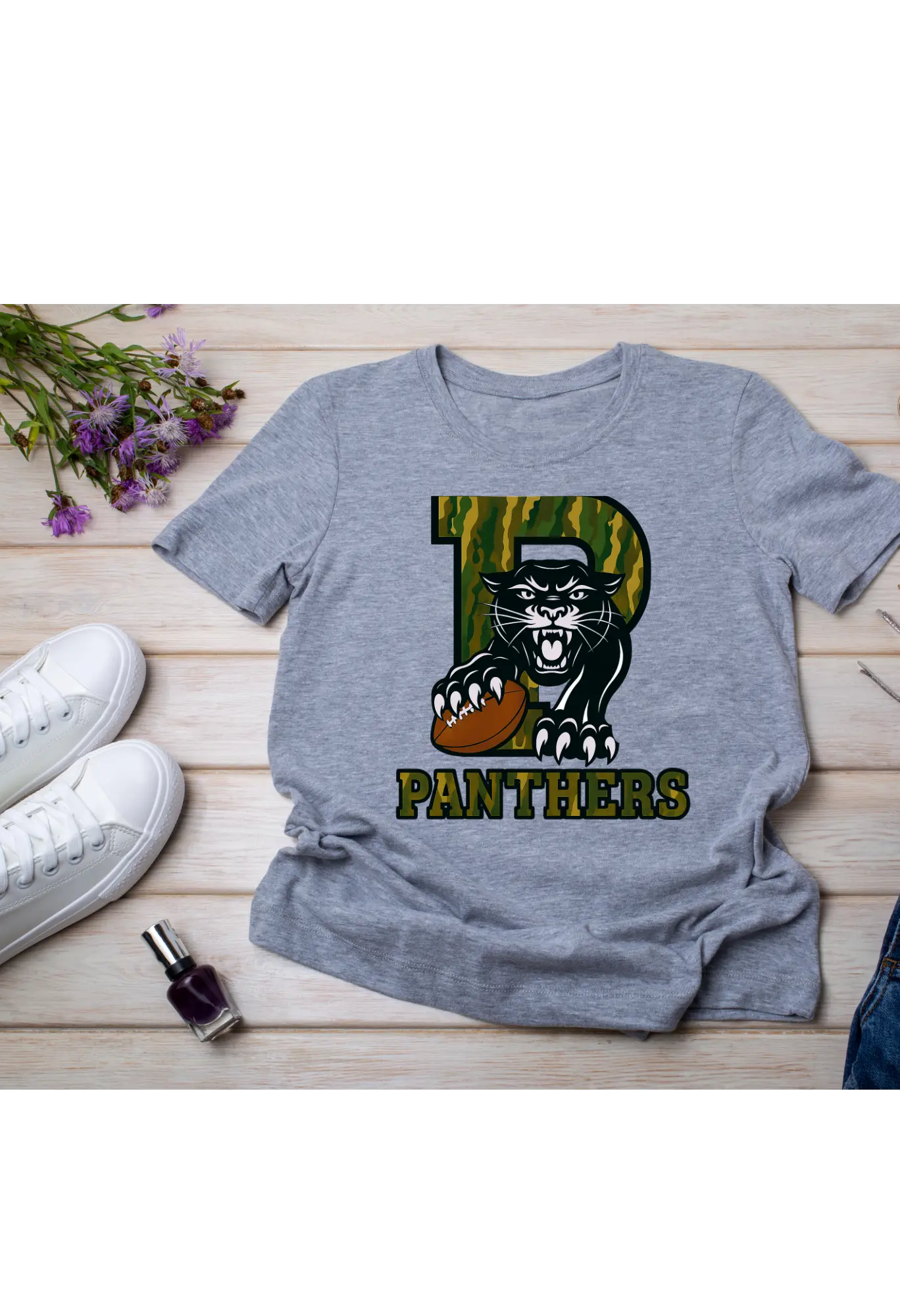 🐾🏈 Panthers Football T-Shirt 🏈🐾 Kendra's Self-Made Originations