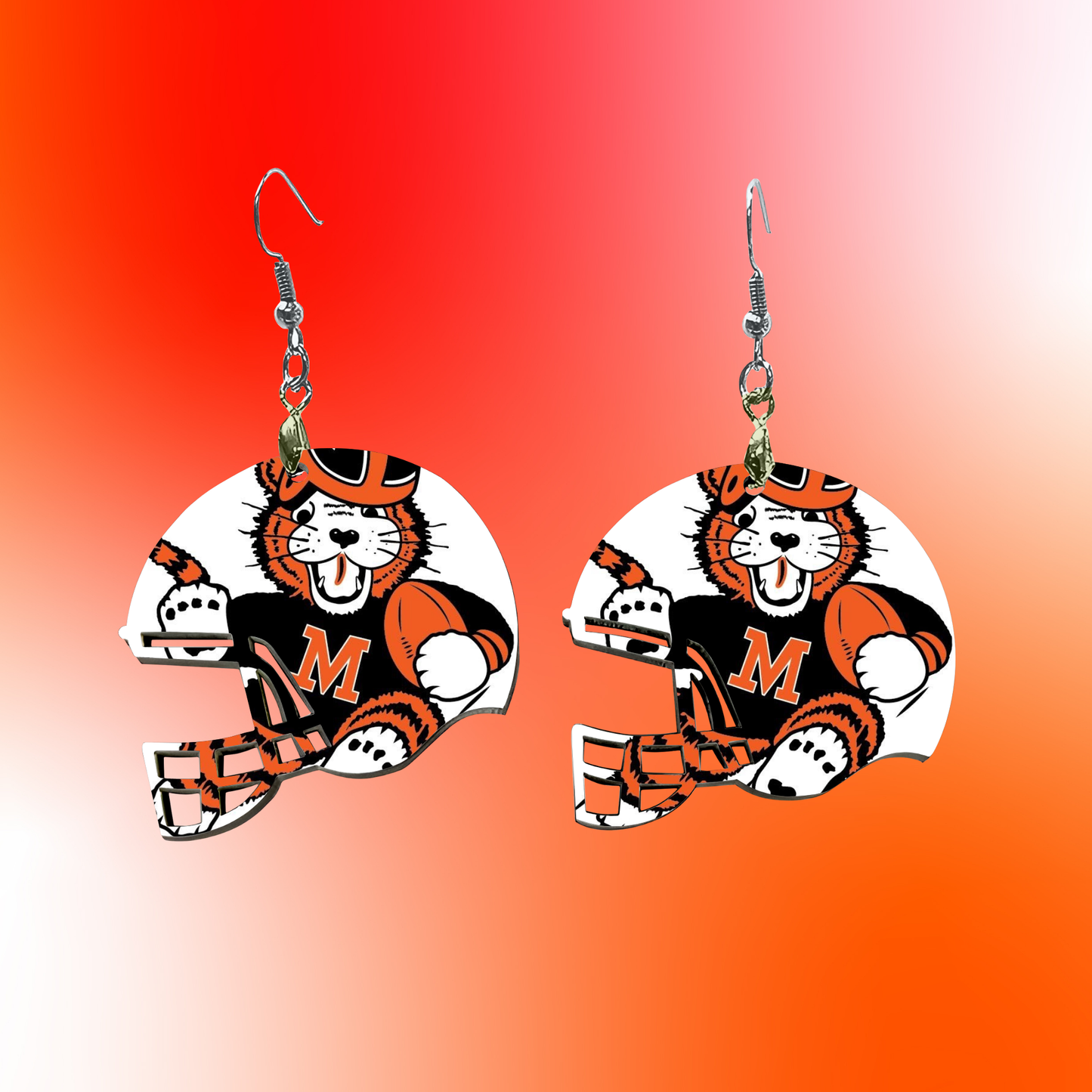 🧡🏈 Massillon Tigers Football Helmet Earrings – Spirit Wear Jewelry 🏈🧡 Kendra's Self-Made Originations