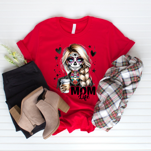 🌹💀 Mom Life Sugar Skull T-Shirt 💀🌹 Kendra's Self-Made Originations