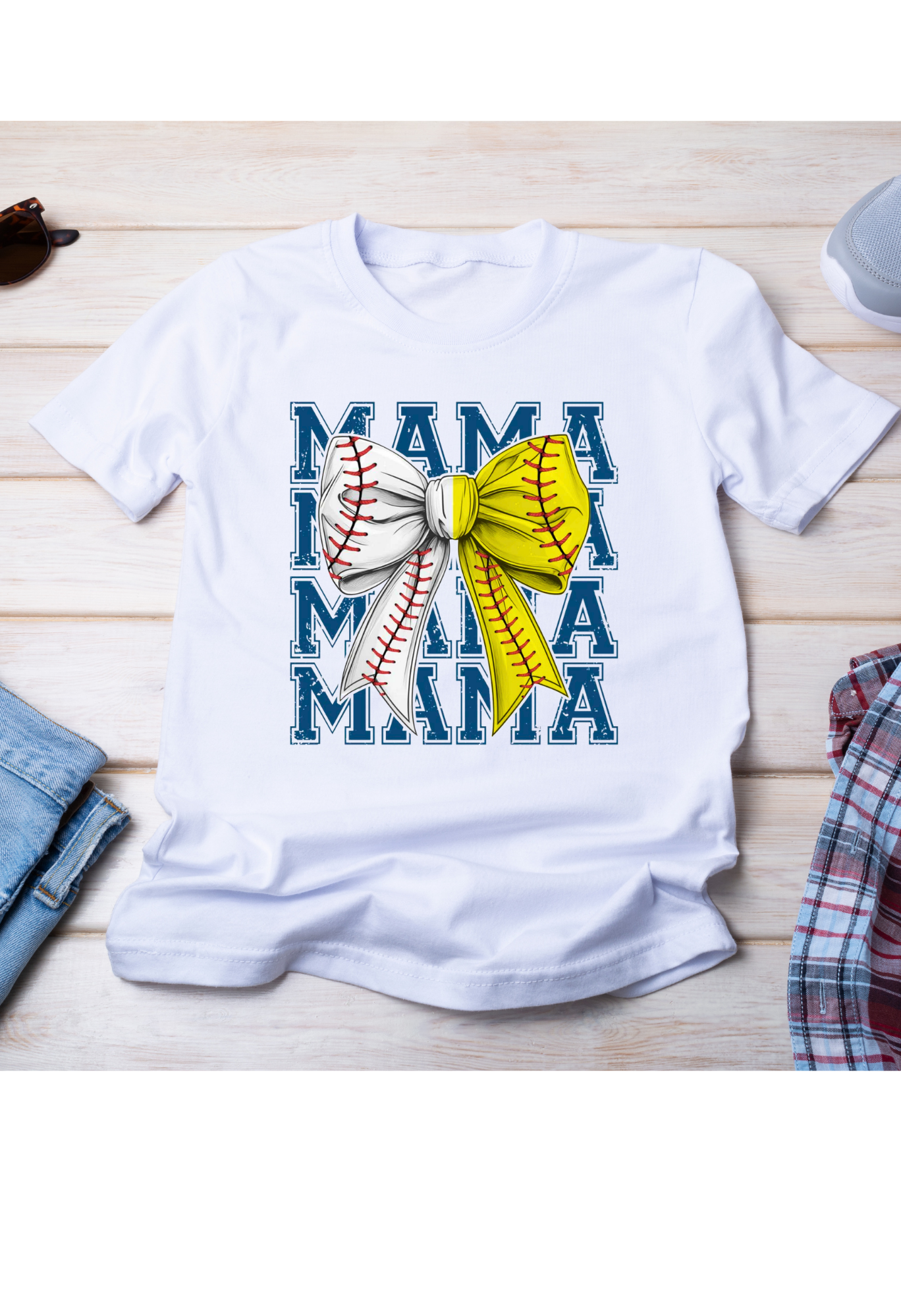 Baseball Softball Mama Shirt | Sports Mom Tee | Game Day Mama Shirt | Baseball Bow Mom Shirt Kendra's Self-Made Originations