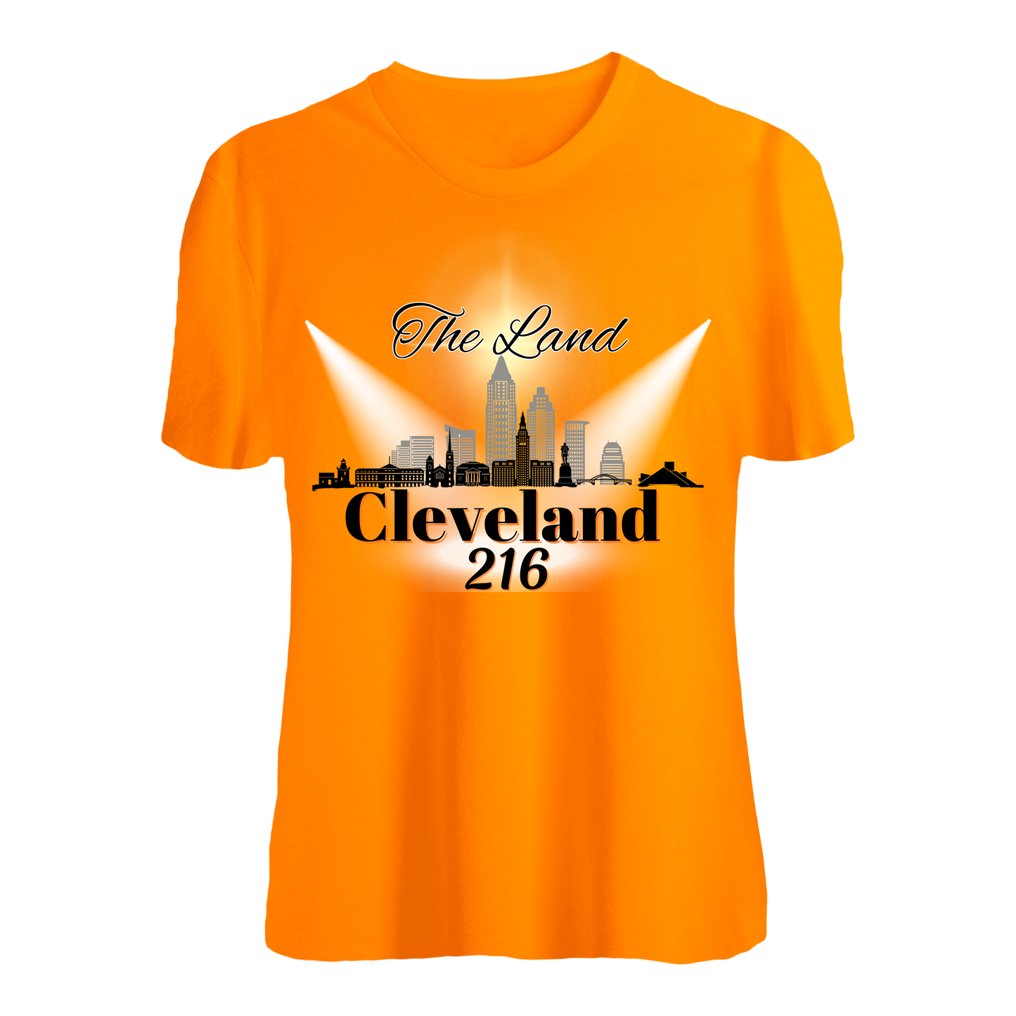 🏙️🧡 Cleveland 216 – The Land T-Shirt 🖤🏙️ Kendra's Self-Made Originations