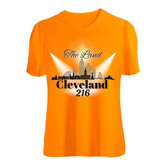 🏙️🧡 Cleveland 216 – The Land T-Shirt 🖤🏙️ Kendra's Self-Made Originations