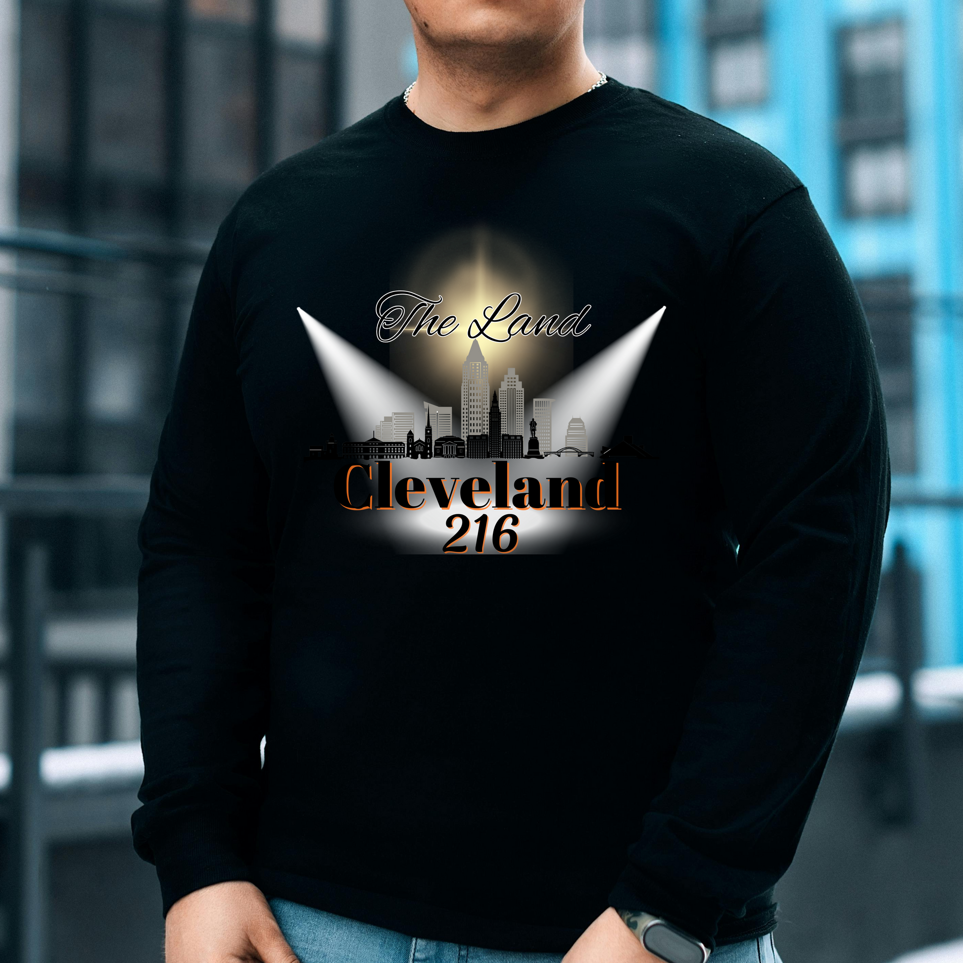 🏙️🧡 Cleveland 216 – The Land T-Shirt 🖤🏙️ Kendra's Self-Made Originations