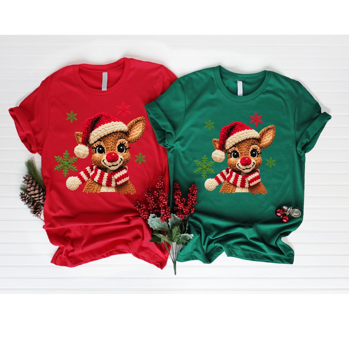 🦌 Cozy Rudolph Christmas Sweater – Knitted Reindeer Design Kendra's Self-Made Originations