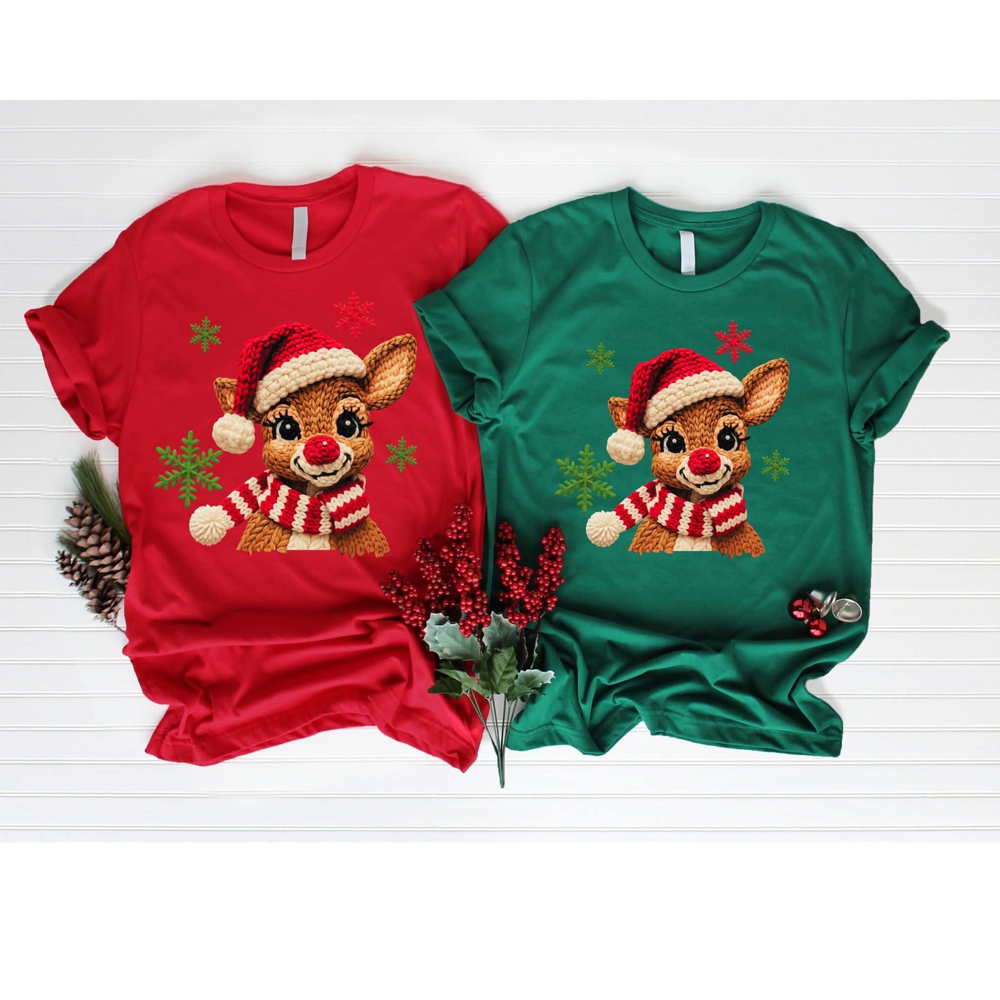 🦌 Cozy Rudolph Christmas Sweater – Knitted Reindeer Design Kendra's Self-Made Originations