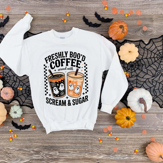 👻☕ Freshly Boo’d Coffee Sweatshirt ☕👻 Kendra's Self-Made Originations