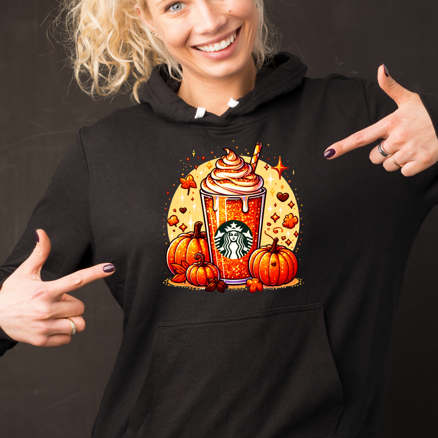 🎃☕ Pumpkin Spice Latte Hoodie ☕🎃 Kendra's Self-Made Originations