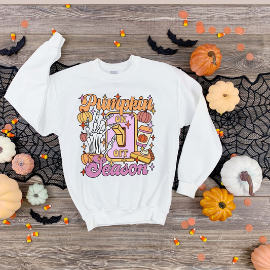 🎃🍁 Pumpkin On/Off Season Fall Sweatshirt 🍁🎃 Kendra's Self-Made Originations