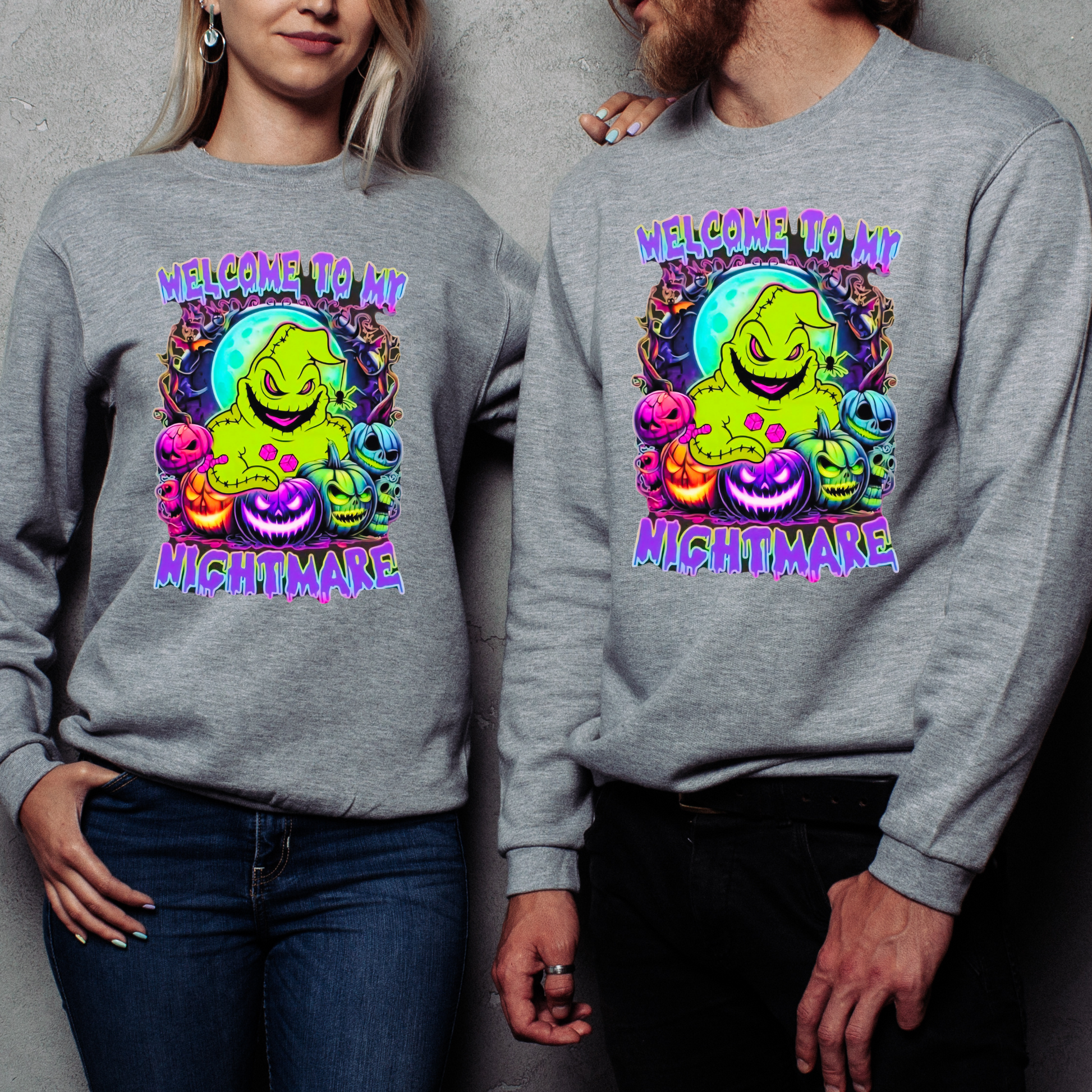 💚🎃 Welcome to My Nightmare Sweatshirt 🎃💚 Kendra's Self-Made Originations